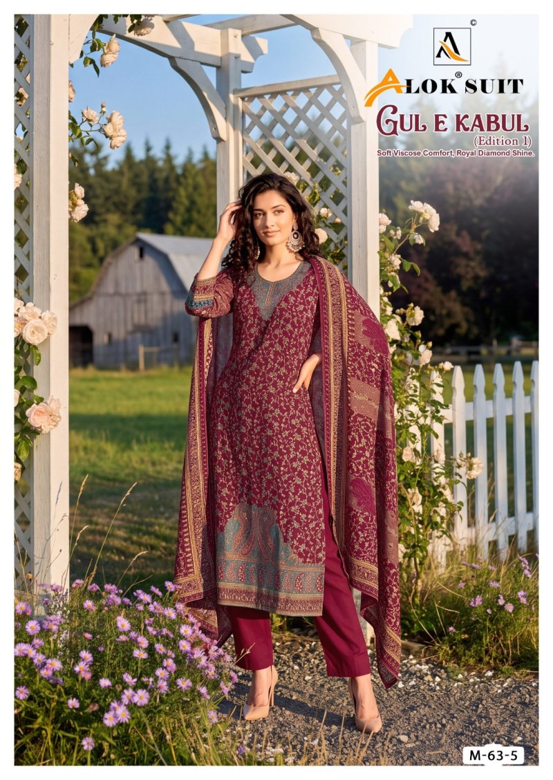 Gul E Kabul By Alok Viscose Pakistani Dress Material 
